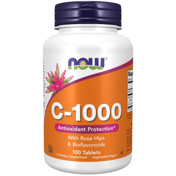 NOW Foods Vitamin C-1000 - 100 Tablets