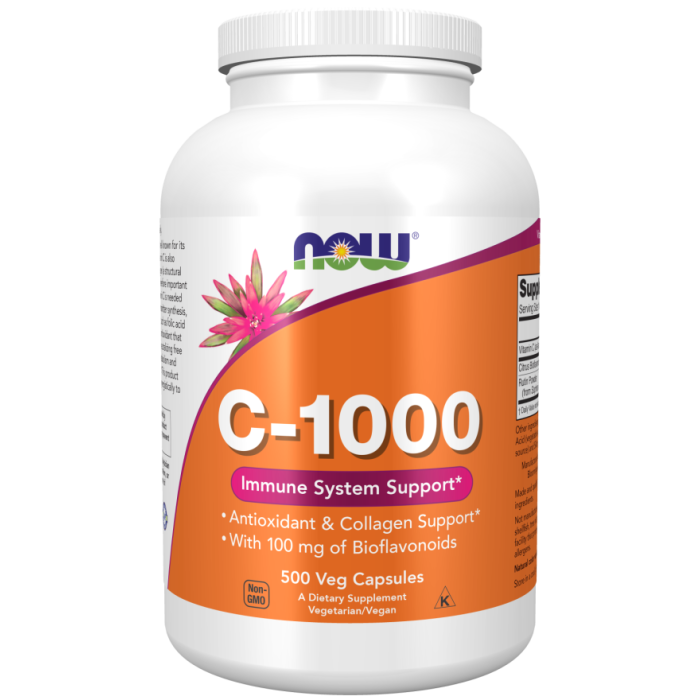 NOW Foods Vitamin C-1000 - 500 Veg Capsules