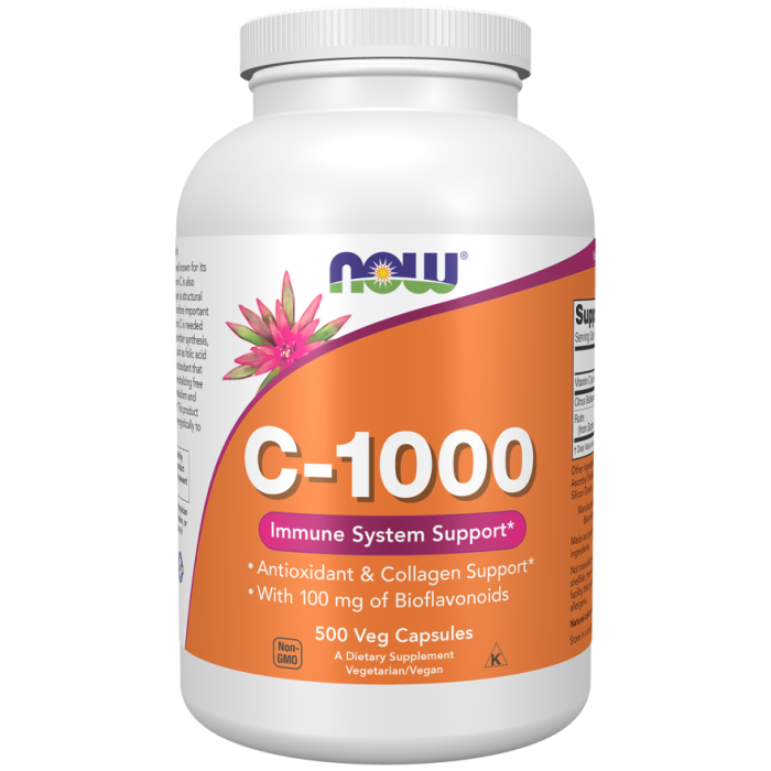 NOW Foods Vitamin C-1000 - 500 Veg Capsules