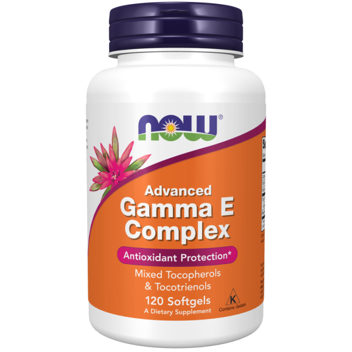 NOW Foods Advanced Gamma E Complex - 120 Softgels