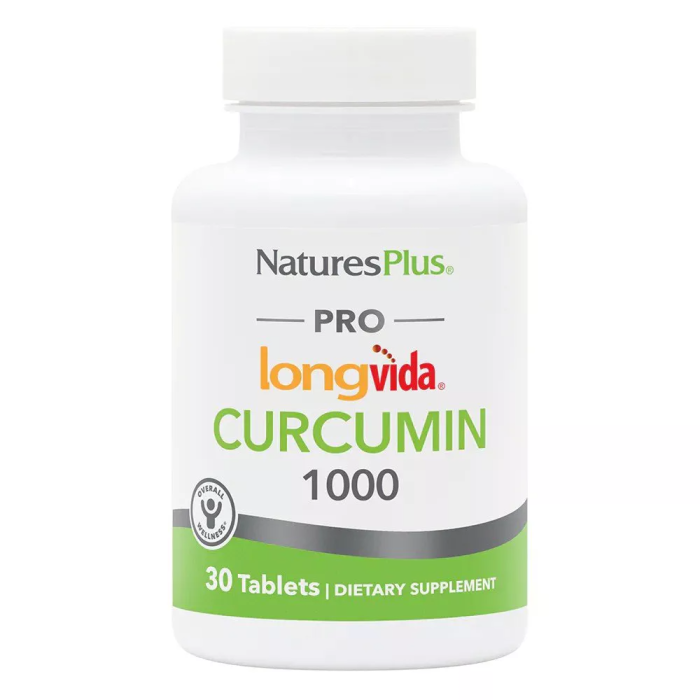 Nature's Plus Pro Longvida Curcumin 1000mg - Front view