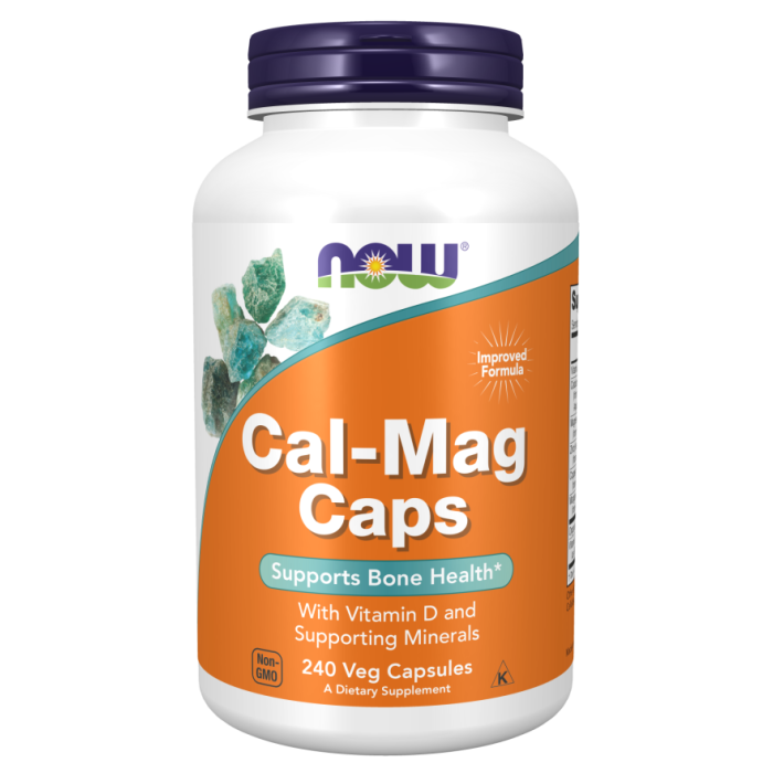 NOW Foods Cal-Mag Caps - 240 Veg Capsules