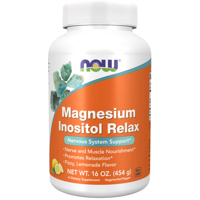 NOW Foods Magnesium Inositol Relax Powder - 16 oz.