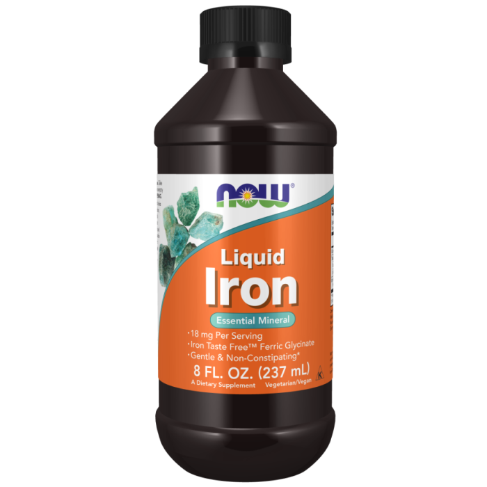 NOW Foods Iron Liquid - 8 fl. oz.