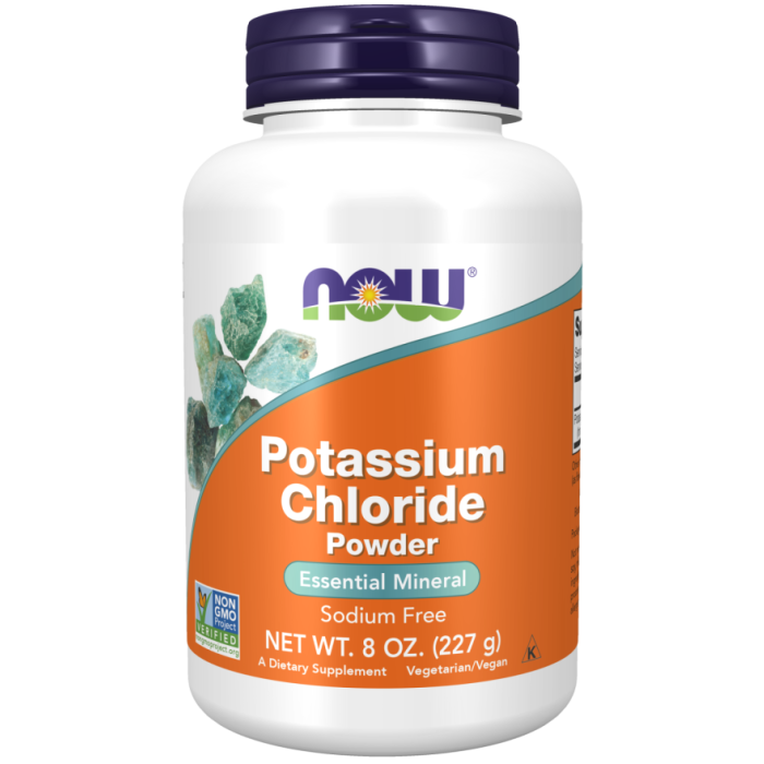 NOW Foods Potassium Chloride Powder - 8 oz