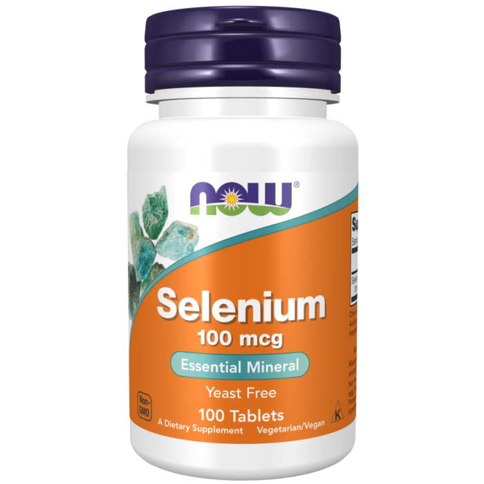 NOW Foods Selenium 100 mcg - 100 Tablets