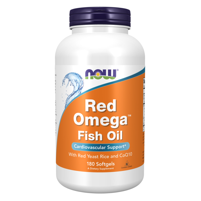 NOW Foods Red Omega™ Fish Oil - 180 Softgels