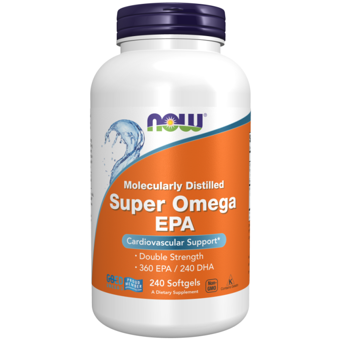 NOW Foods Super Omega EPA Fish Oil, Double Strength - 240 Softgels