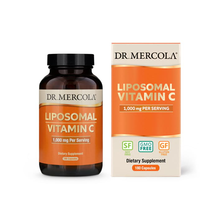 Dr. Mercola Liposomal Vitamin C, 180 Capsules