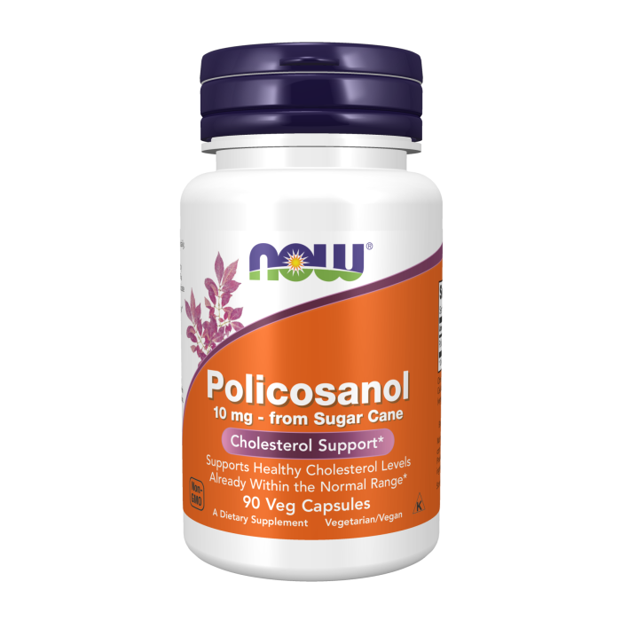 NOW Foods Policosanol 10 mg - 90 Veg Capsules