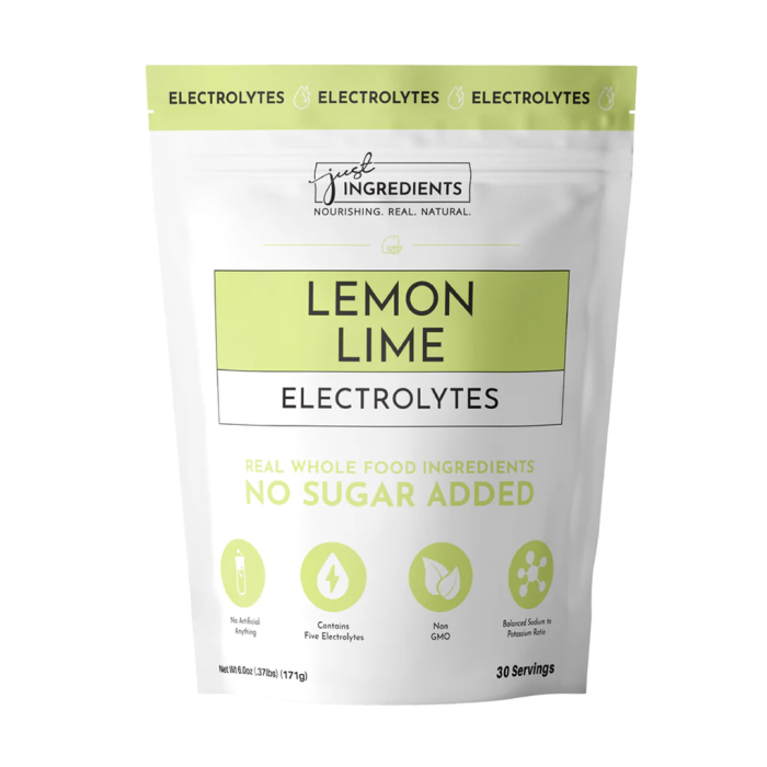 Just Ingredients Lemon Lime Electrolytes - Front view