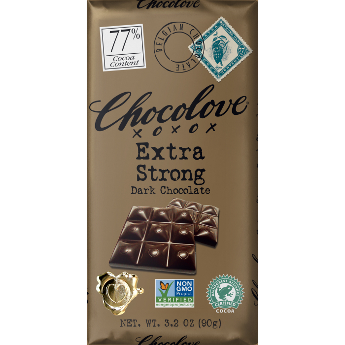 Chocolove Extra Strong Dark Chocolate, 3.2 oz.