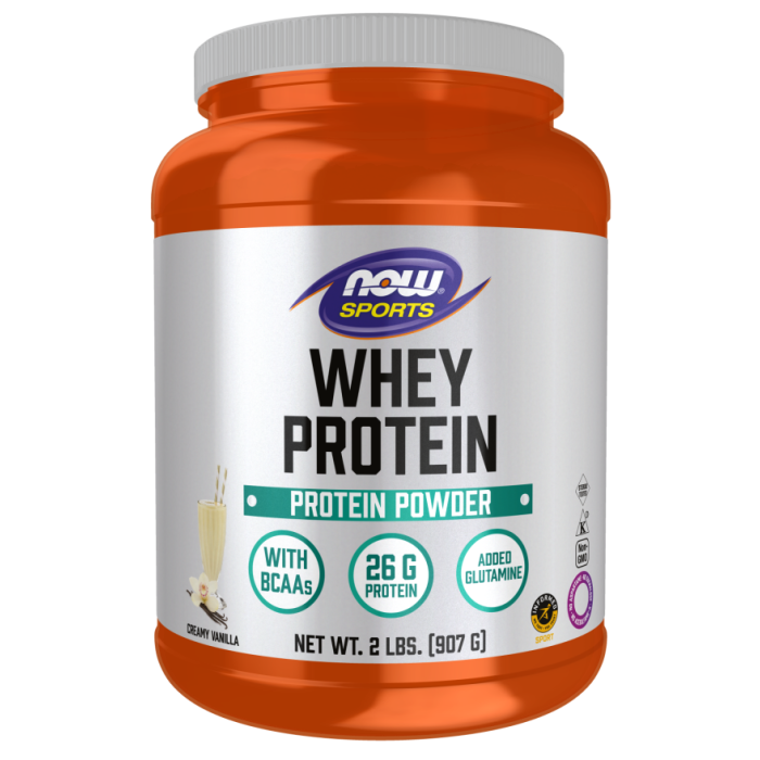 NOW Foods Whey Protein, Creamy Vanilla Powder - 2 lbs.