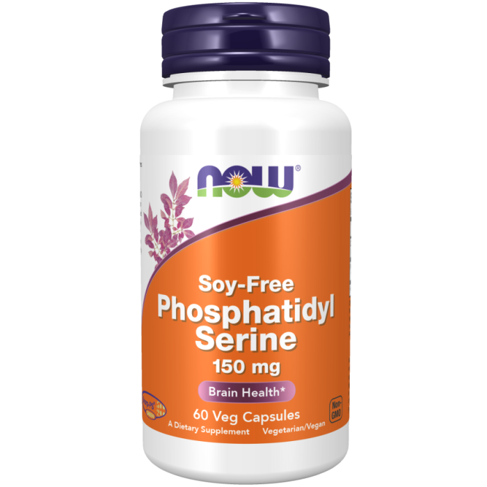 NOW Foods Phosphatidyl Serine, Soy-Free 150 mg - 60 Veg Capsules