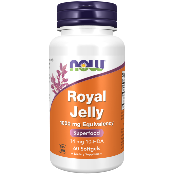 NOW Foods Royal Jelly 1000 mg - 60 Softgels