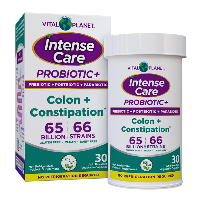 Vital Planet Intense Care Colon + Constipation Probiotic - Front view