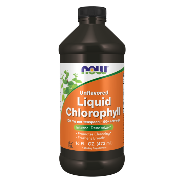 NOW Foods Chlorophyll Liquid, Unflavored - 16 fl. oz.