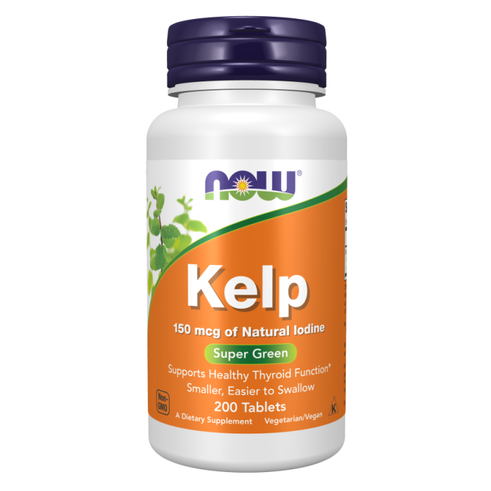 NOW Foods Kelp 150 mcg - 200 Tablets