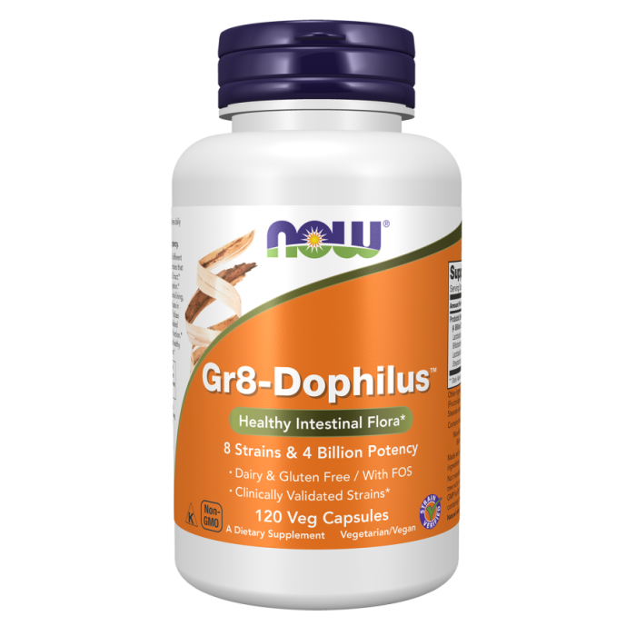 NOW Foods Gr8-Dophilus™ - 120 Veg Capsules