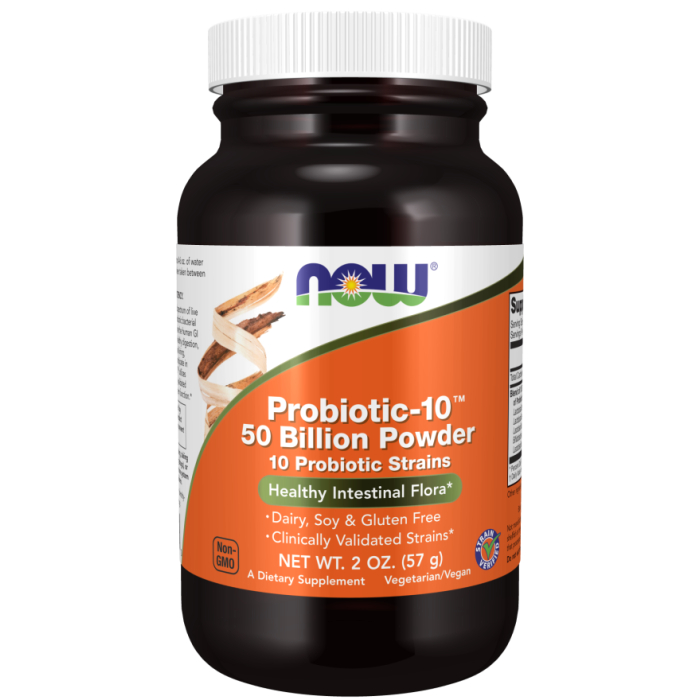 NOW Foods Probiotic-10™ 50 Billion Powder - 2 oz.