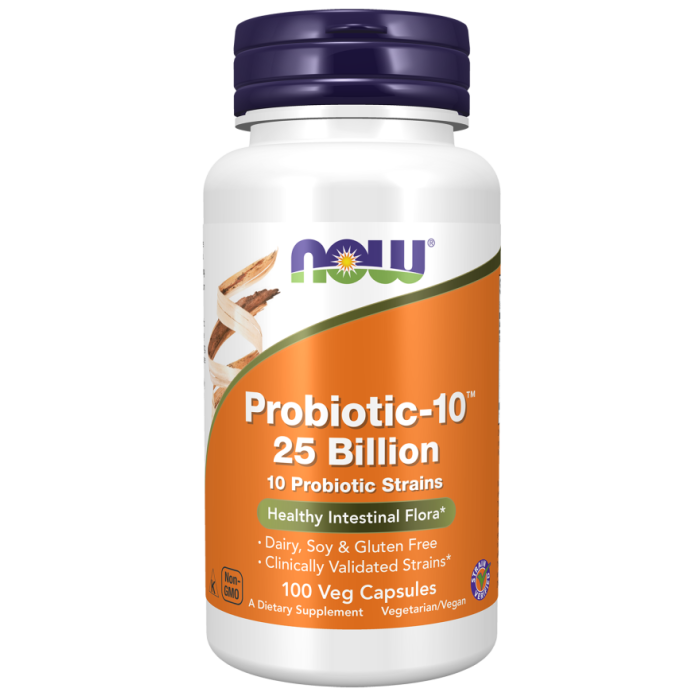 NOW Foods Probiotic-10™ 25 Billion - 100 Veg Capsules