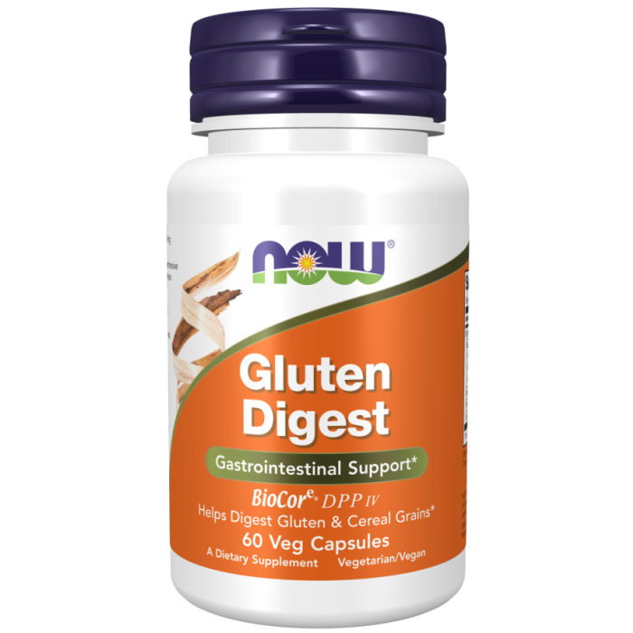 NOW Foods Gluten Digest - 60 Veg Capsules