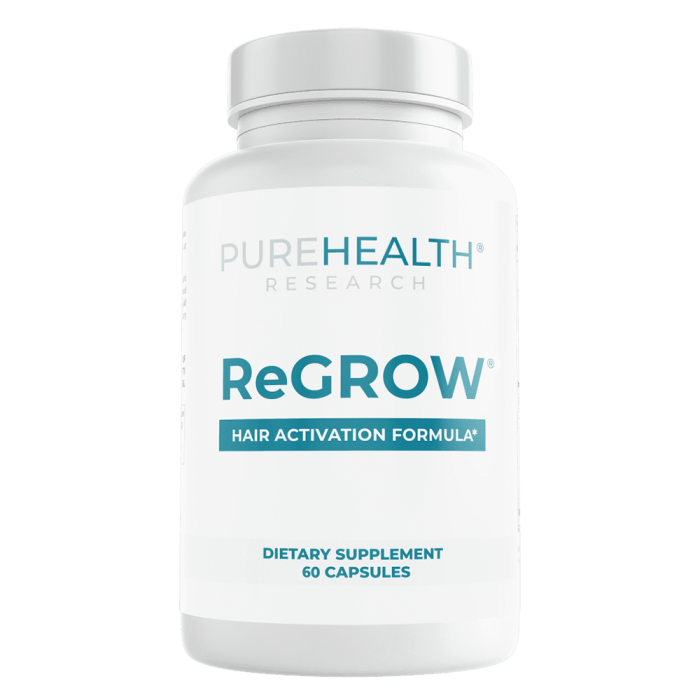 Pure Health Research ReGROW Hair Activation Formula - Front view