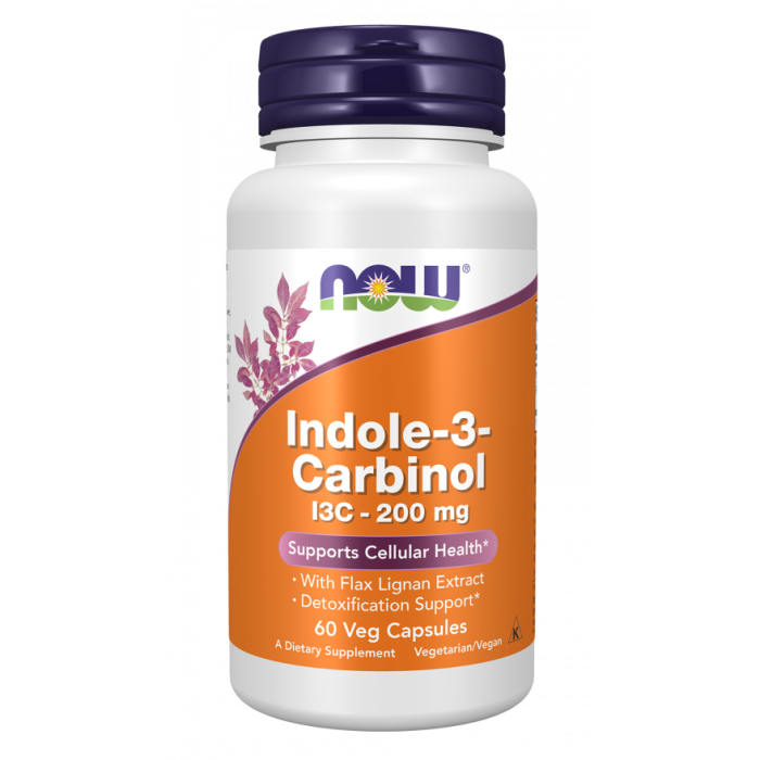 NOW Foods Indole-3-Carbinol (I3C) 200 mg - 60 Veg Capsules