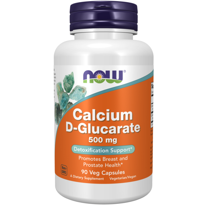 NOW Foods Calcium D-Glucarate 500 mg - 90 Veg Capsules