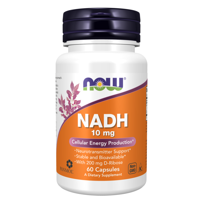 NOW Foods NADH 10 mg - 60 Capsules