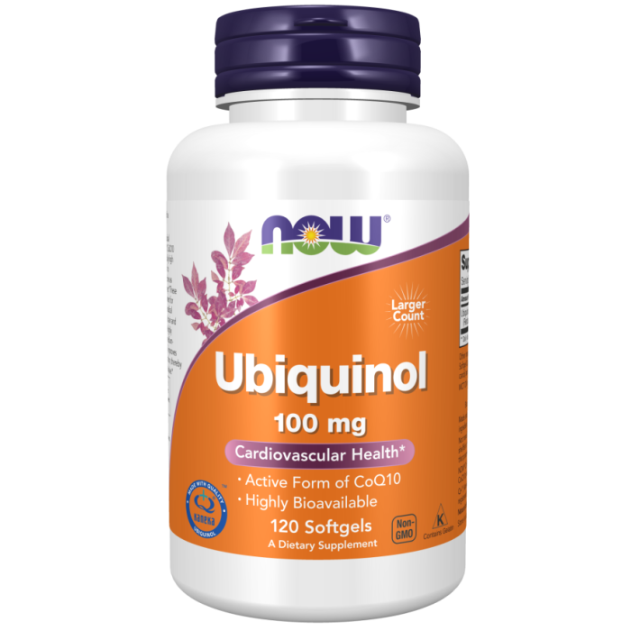 NOW Foods Ubiquinol 100 mg - 120 Softgels