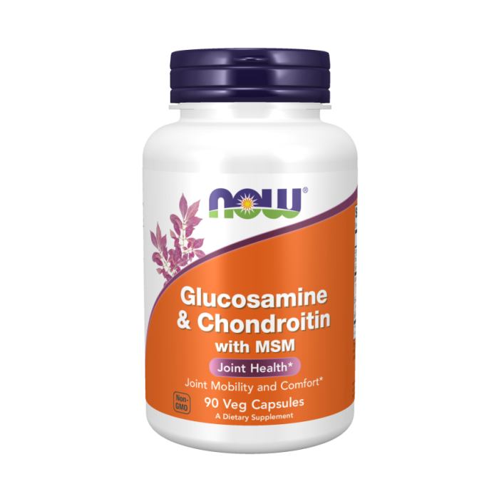 NOW Foods Glucosamine & Chondroitin with MSM - 90 Veg Capsules