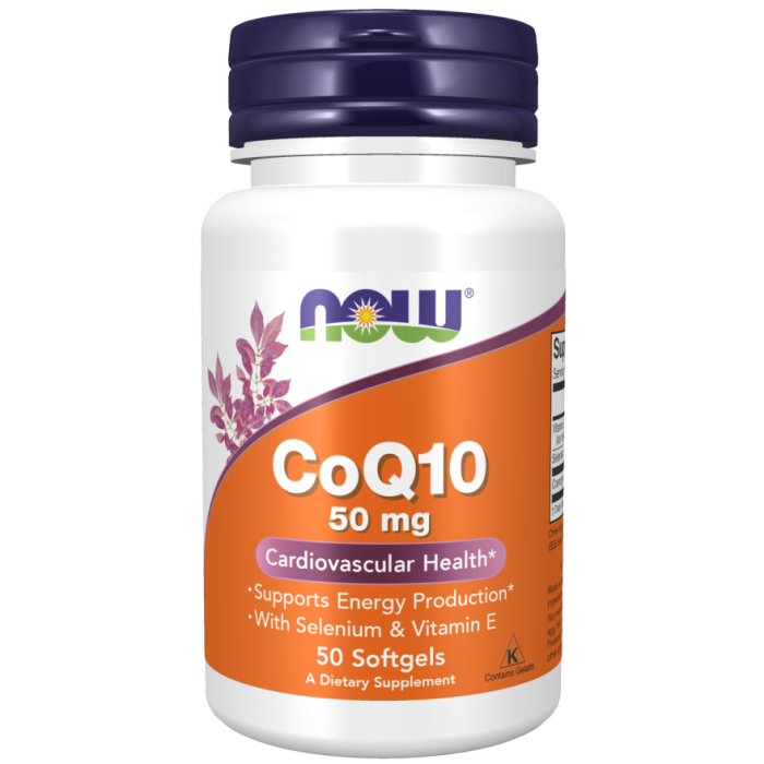 NOW Foods CoQ10 50 mg - 50 Softgels