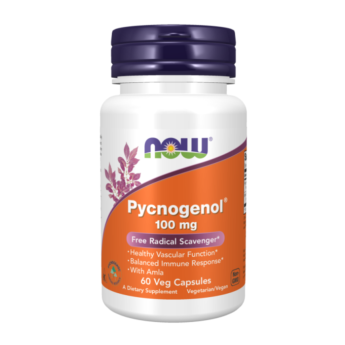 NOW Foods Pycnogenol® 100 mg - 60 Veg Capsules