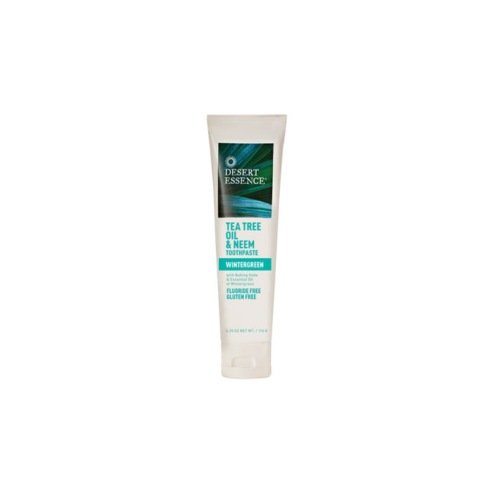 Desert Essence Tea Tree Oil & Neem Toothpaste, 6.25 oz.