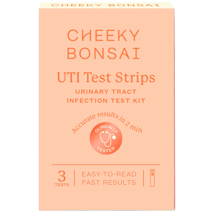 Cheeky Bonsai UTI Test Strips - Front view