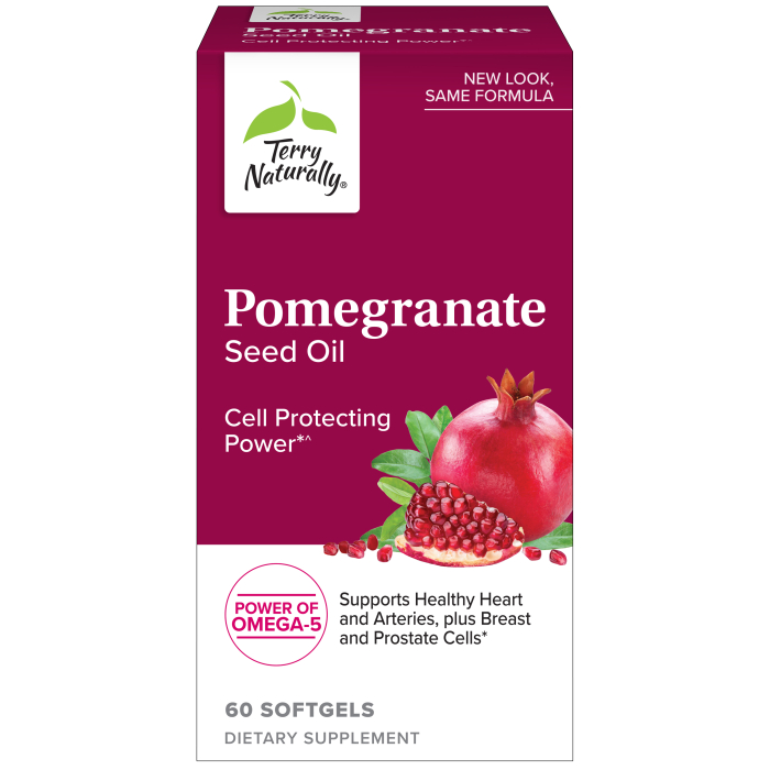 Terry Naturally Pomegranate Seed Oil - Front view