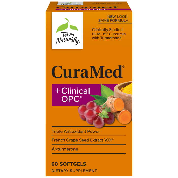 Terry Naturally CuraMed + OPC, 60 Capsules