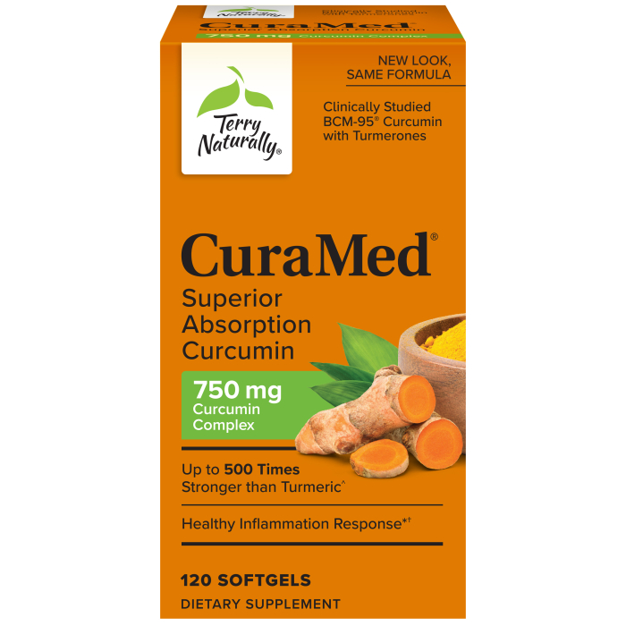 Terry Naturally CuraMed® 750 mg - Front view