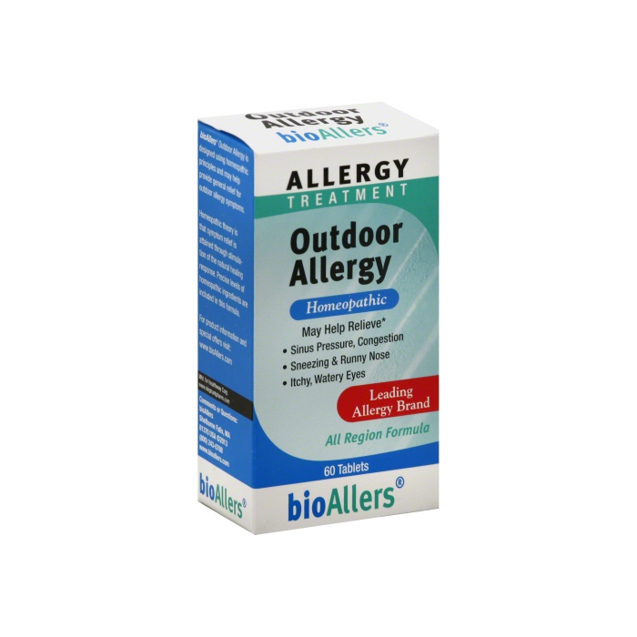 Bio Allers Homeopathic Outdoor Allergy And Sinus Treatment, 60 Tablets