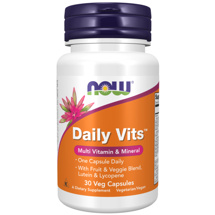 NOW Foods Daily Vits™ - 30 Veg Capsules