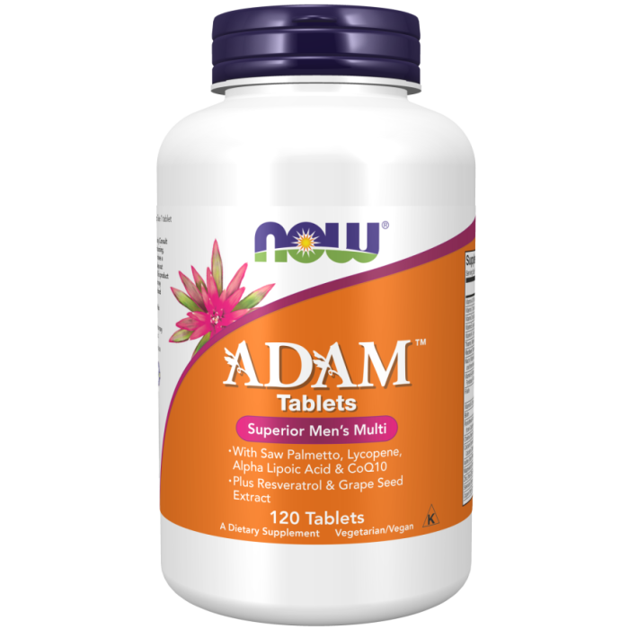 NOW Foods ADAM™ Men's Multiple Vitamin - 120 Tablets