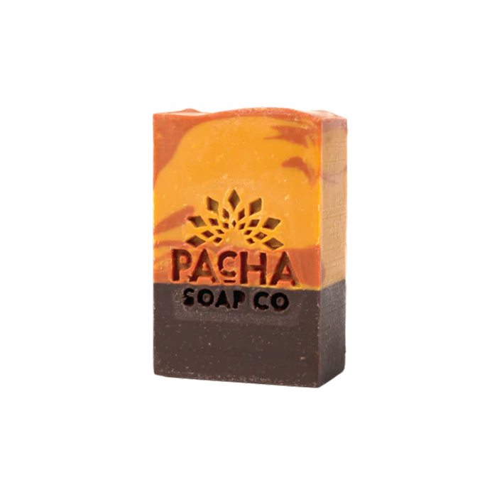 Pacha Soap Co. Campfire Cedarwood Bar Soap - Front view