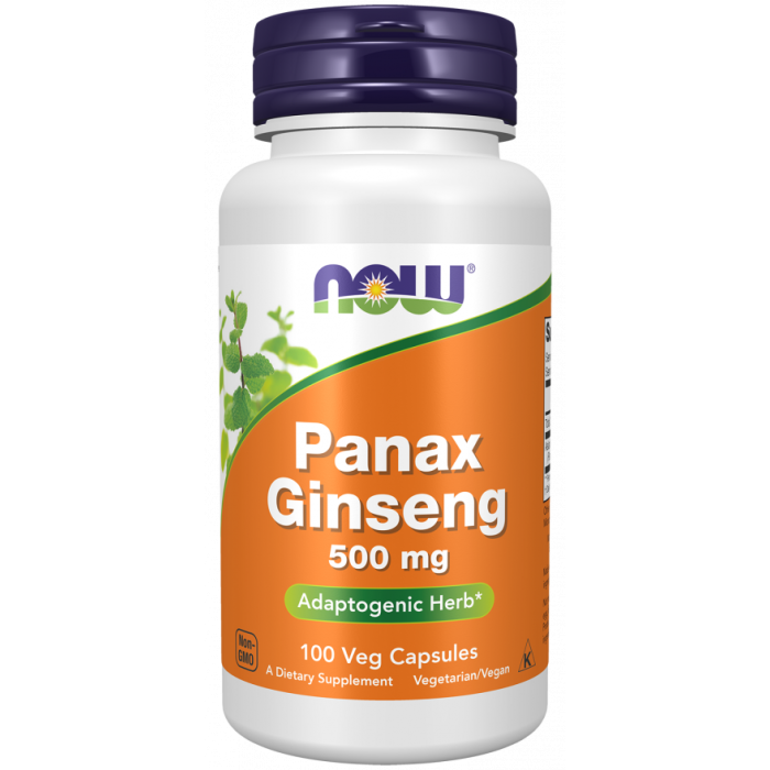 NOW Foods Panax Ginseng 500 mg - 100 Veg Capsules