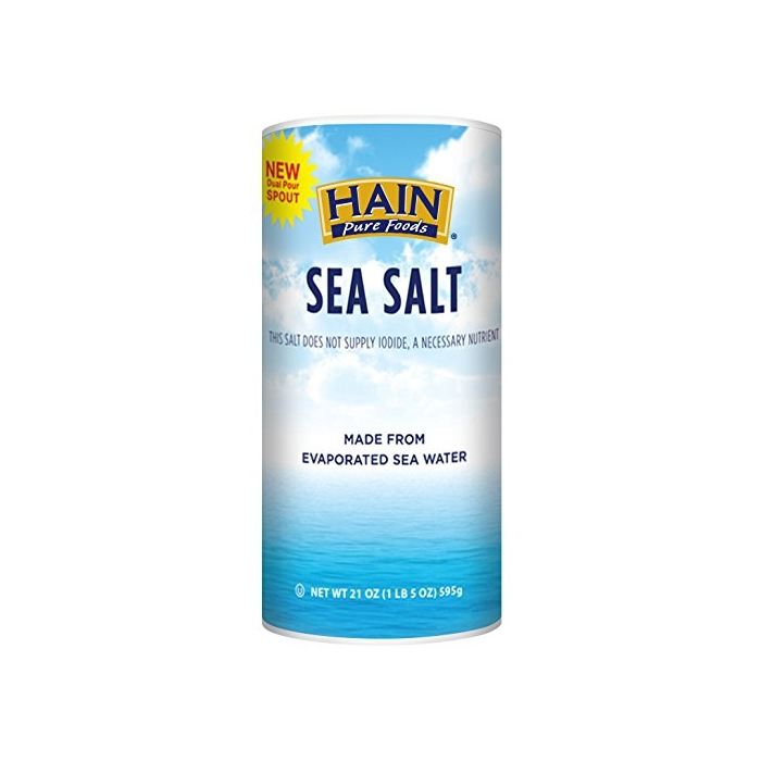 Hain Pure Foods Sea Salt, 21 oz.