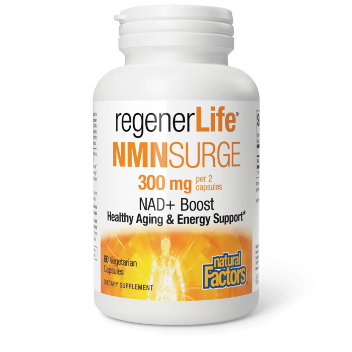 Natural Factors regenerLife NMNSurge 300mg NAD+ Boost - Front view