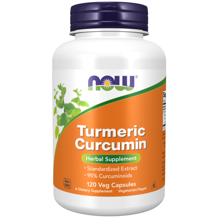 NOW Foods Turmeric Curcumin - 120 Veg Capsules