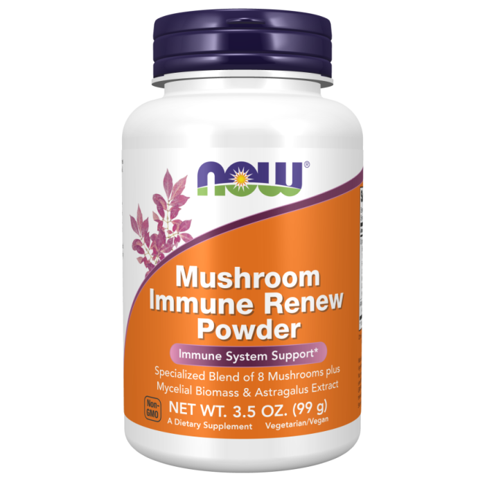 NOW Foods Mushroom Immune Renew Powder - 3.5 oz.