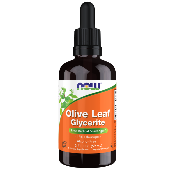 NOW Foods Olive Leaf Glycerite 18% - 2 fl. oz.