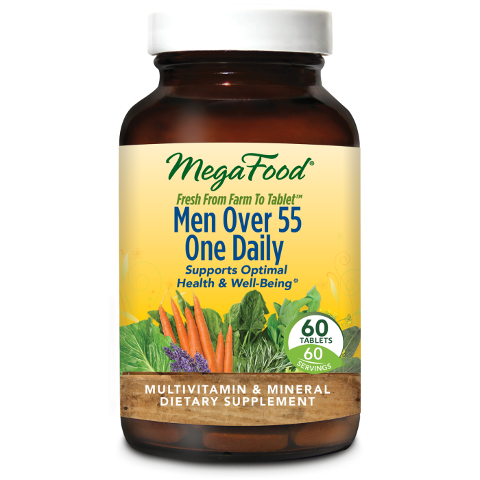 MegaFood Men Over 55 One Daily, 60 Tablets